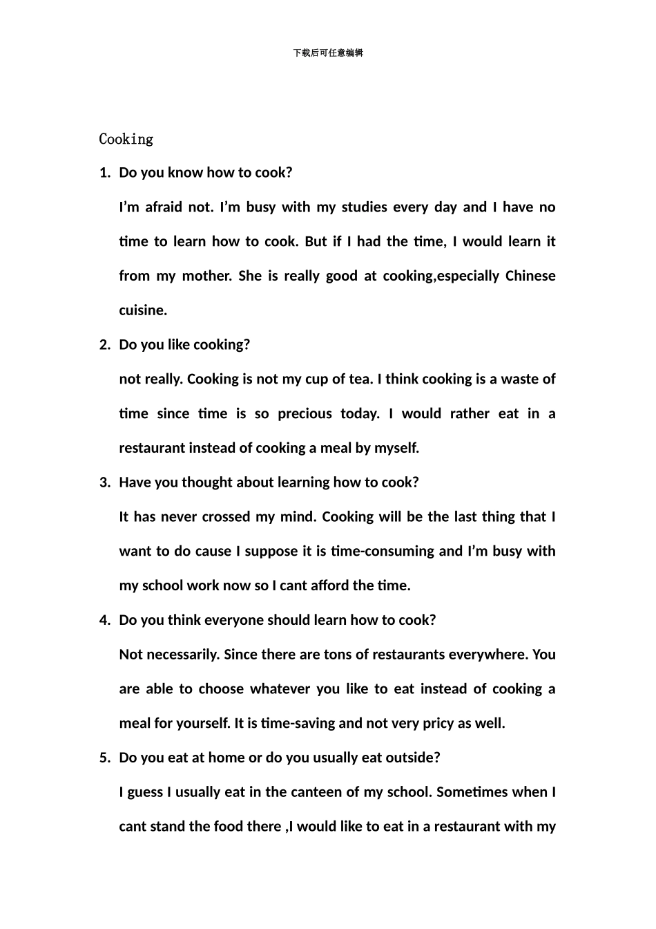 雅思口语话题范例_第3页