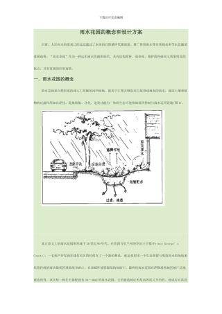 雨水花园的概念和设计方案