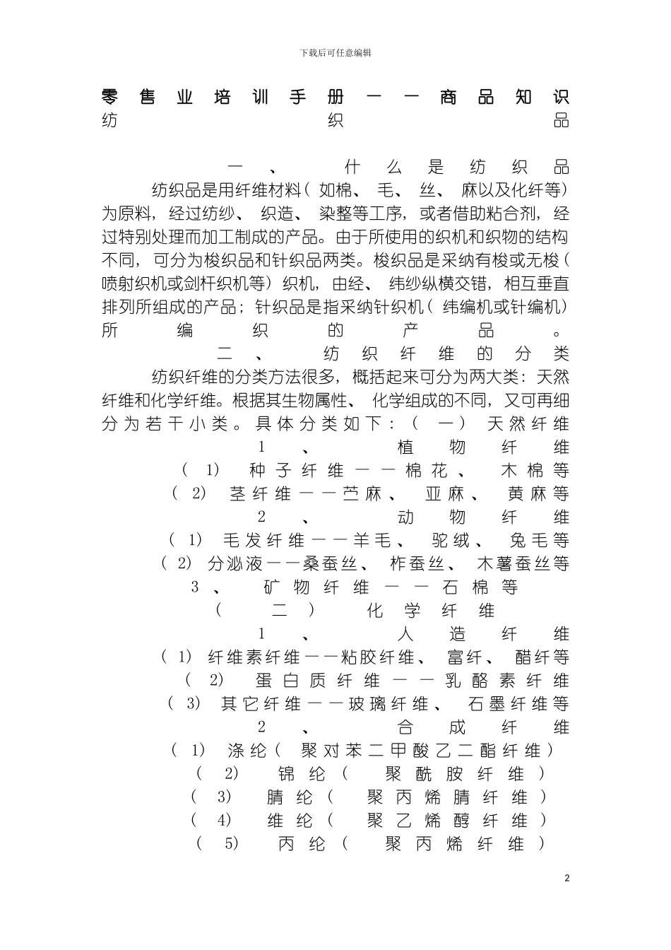 零售业培训手册商品知识模板_第2页