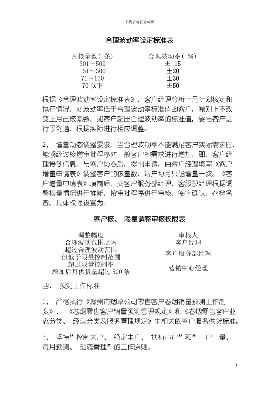 零售客户销量预测管理规定模板_第3页