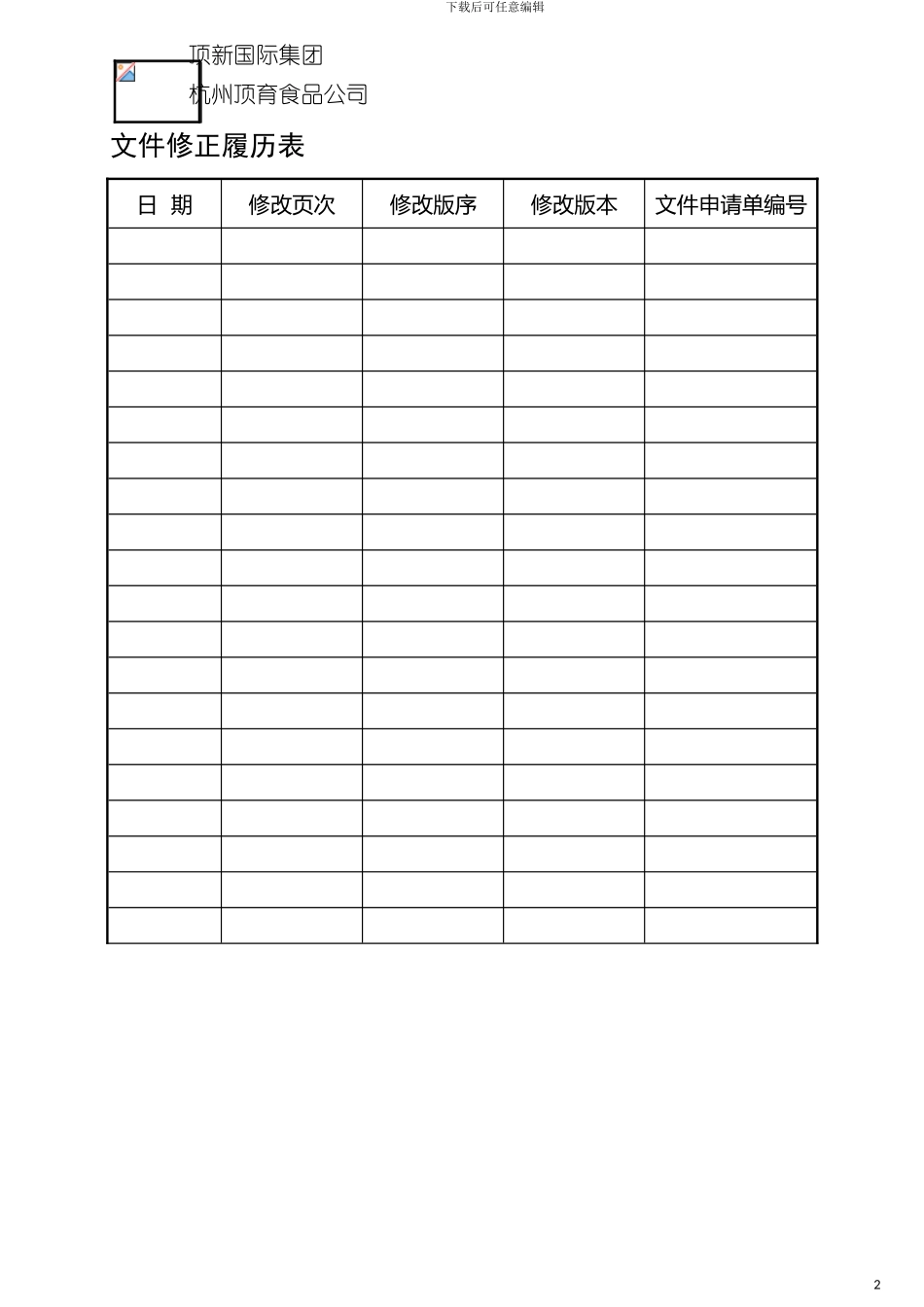 顶新成品的仓库管理手册成品总册ISO模板_第2页
