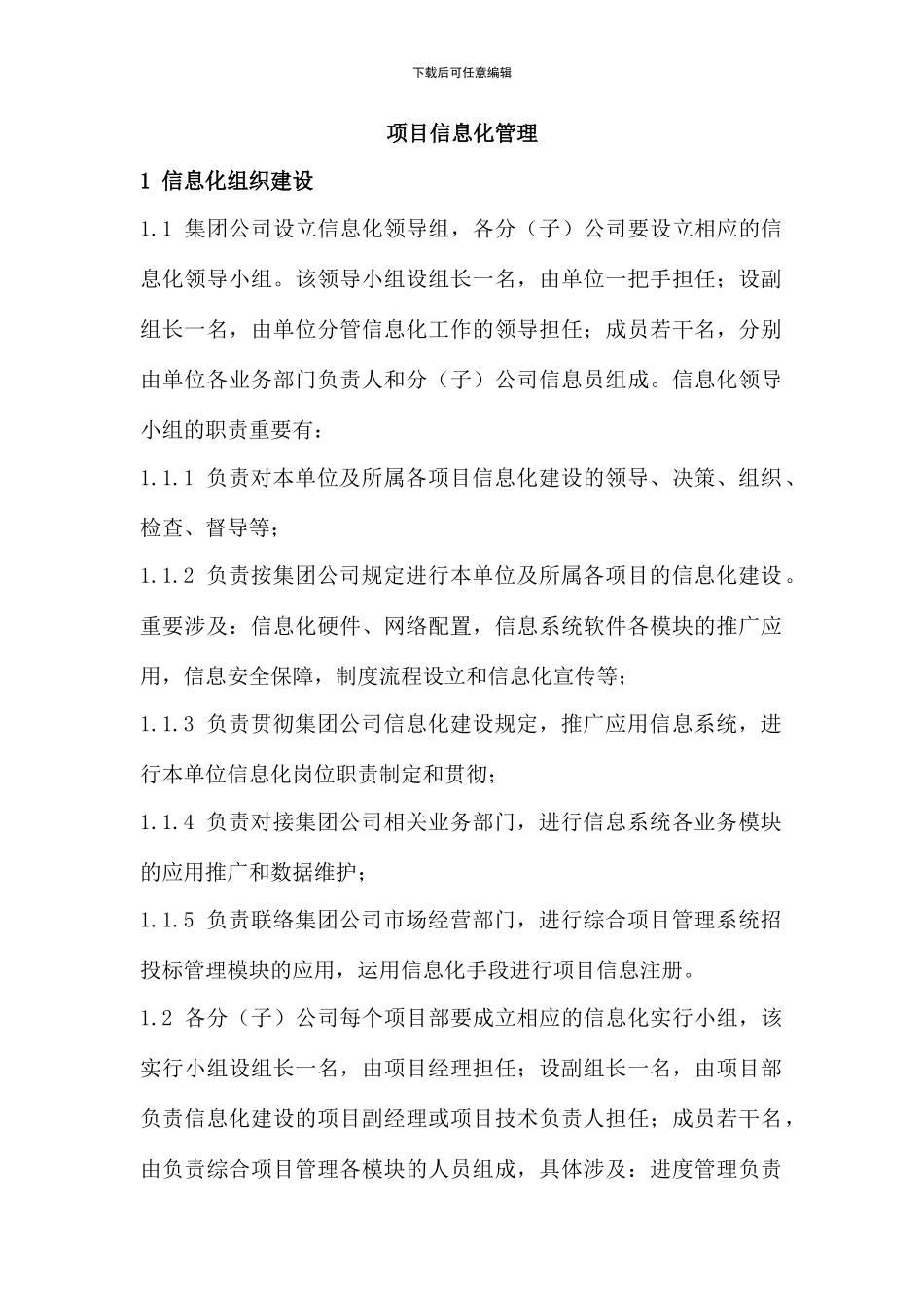 项目信息化管理_第1页