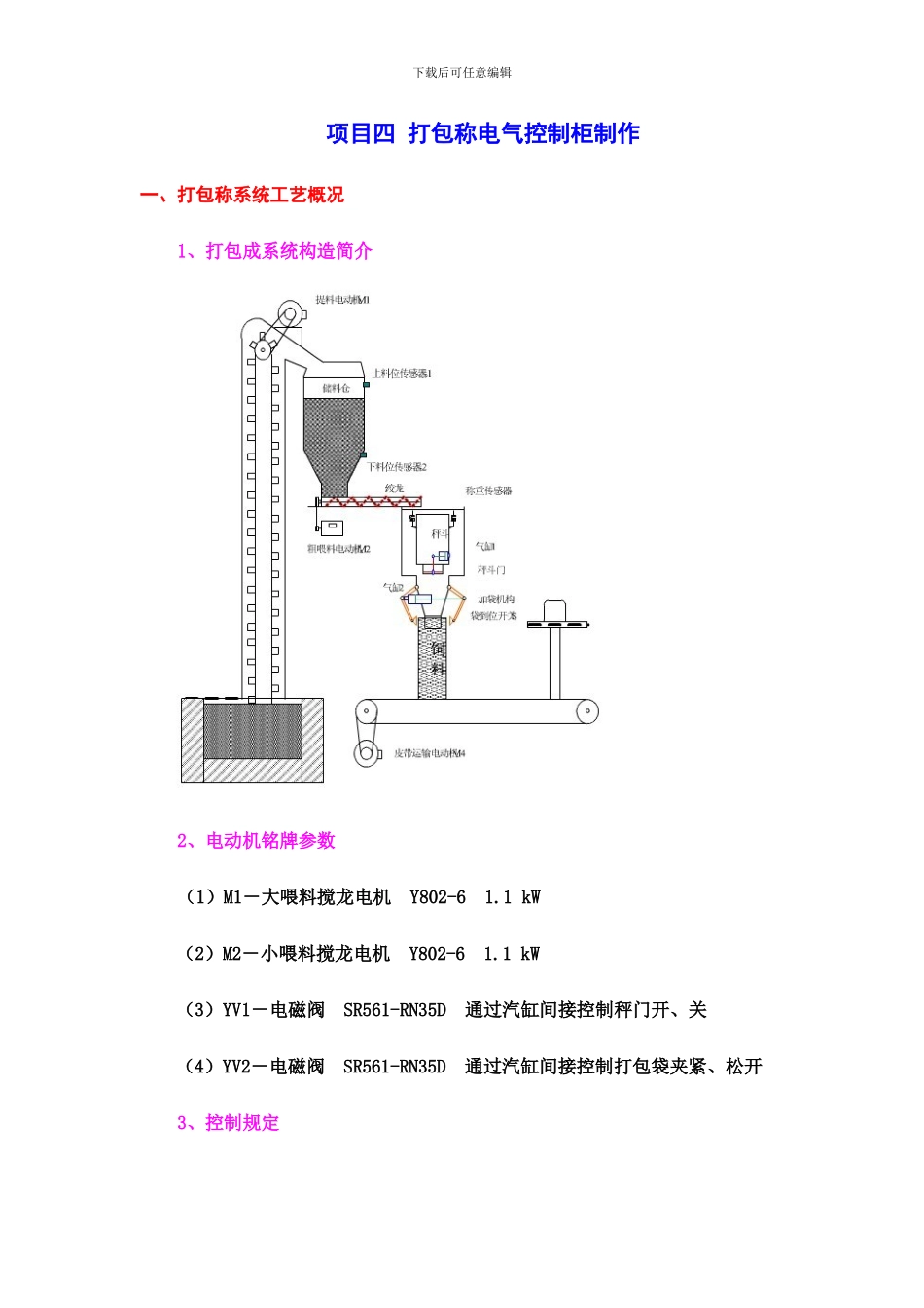 项目四打包称设计说明书_第1页