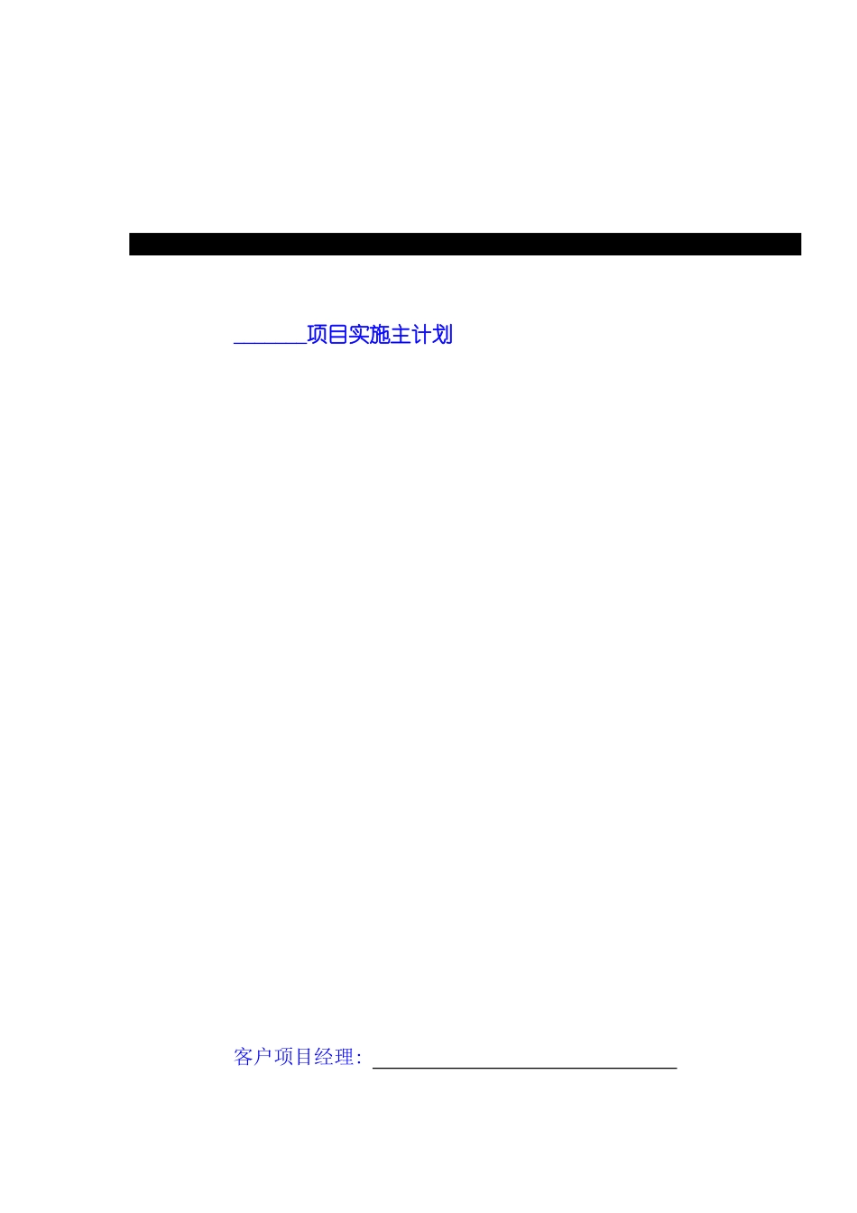 项目实施主计划模板_第2页