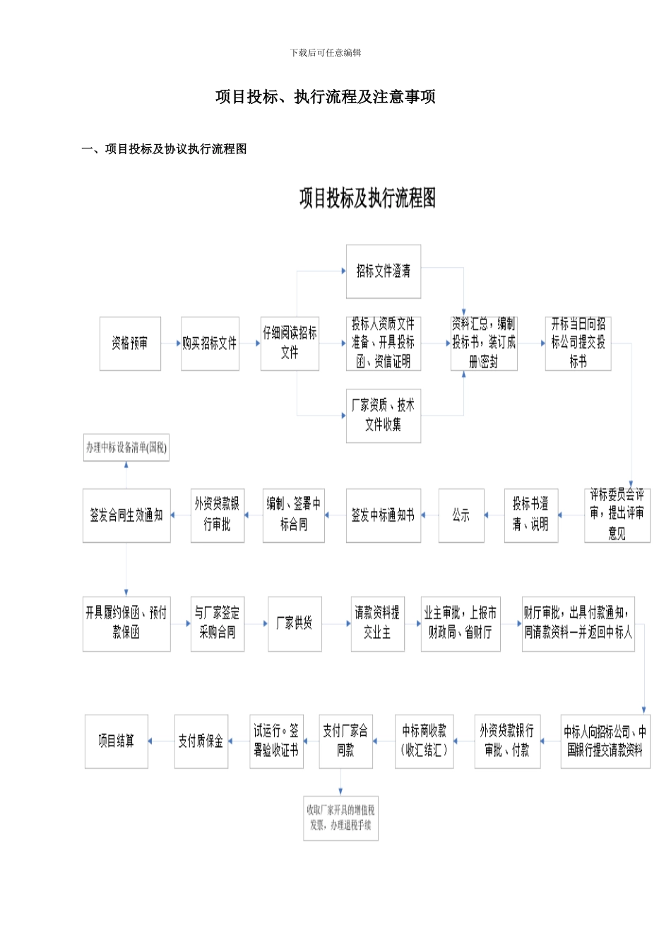 项目投标执行流程注意事项_第2页