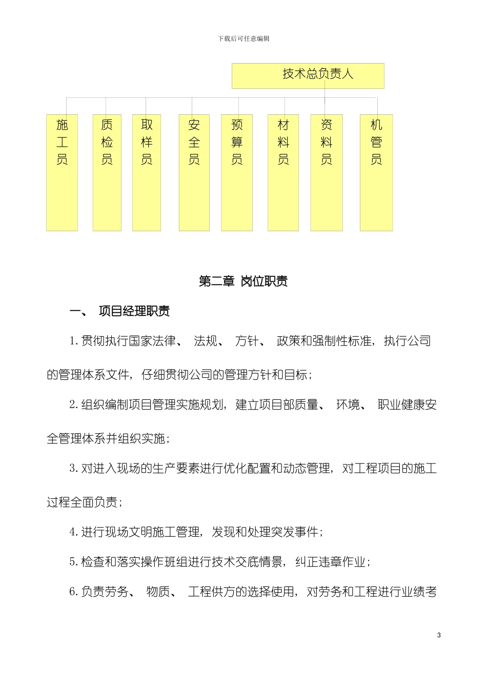 项目管理实施细则模板_第3页