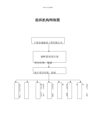 项目组织机构网络图