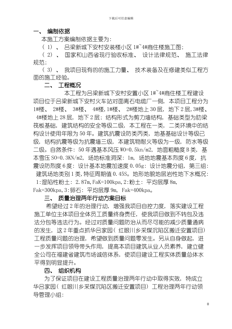 项目质量治理两年行动方案模板_第2页