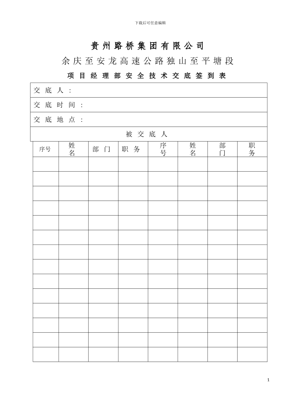 项目部安全技术交底资料模板_第3页