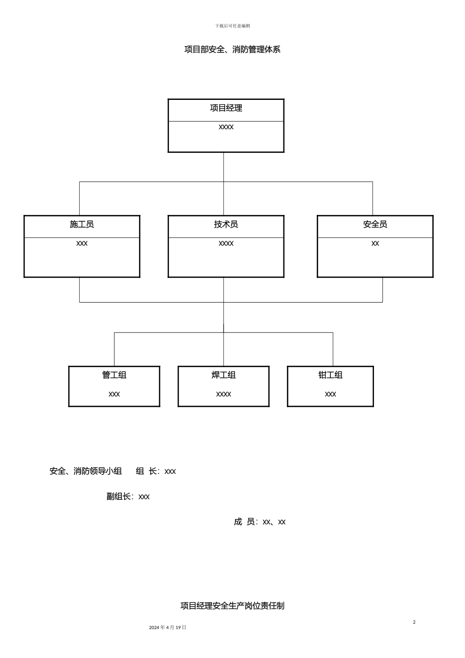 项目部安全消防管理体系_第2页