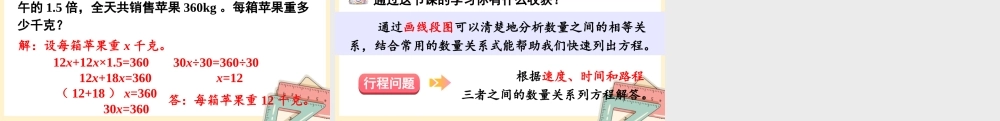 人教五上数学-2024-2025学年度-5.2.11ax±bx=c的应用 教学课件
