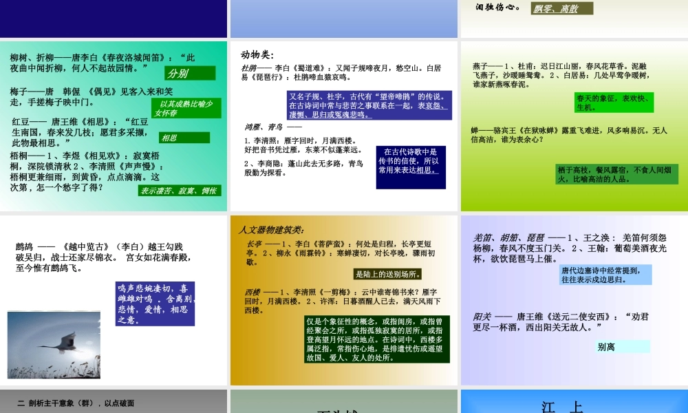 高考语文古诗歌