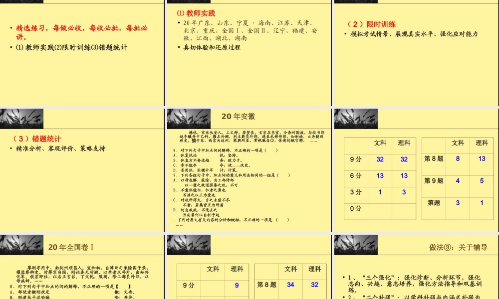 言说和无法言说的—关于鄞州高级中学高考语文复习及其他