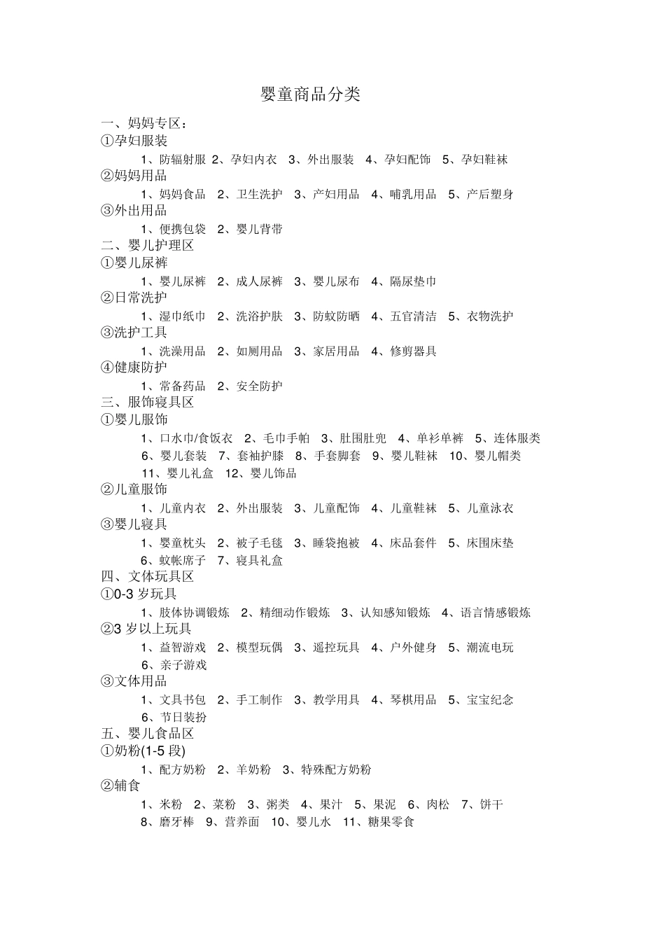 婴童产品架构分类_第1页