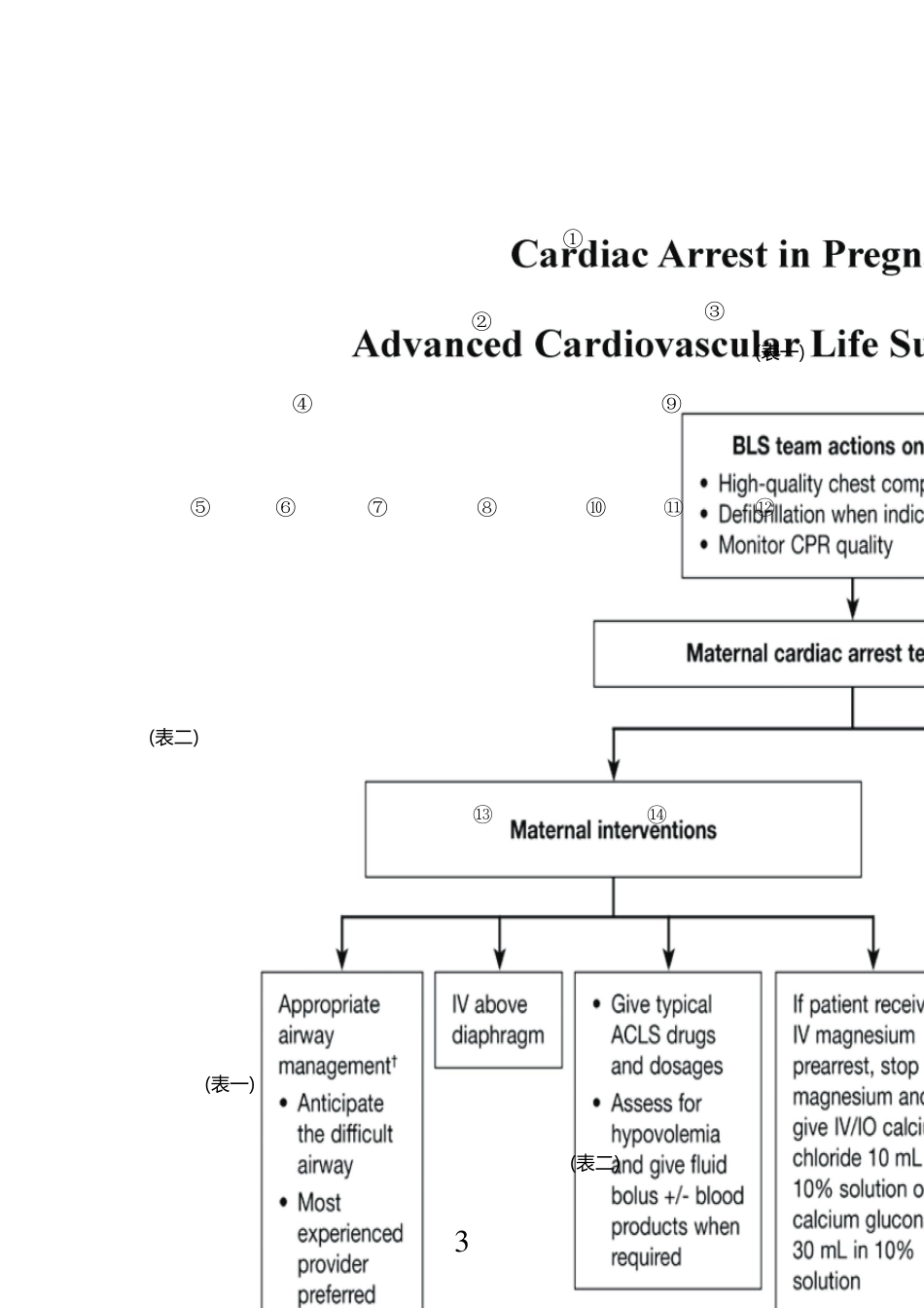 孕产妇心肺复苏指南流程图(中英文参考版)_第3页
