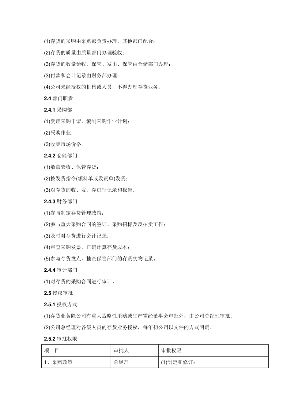 存货管理内控制度_第2页