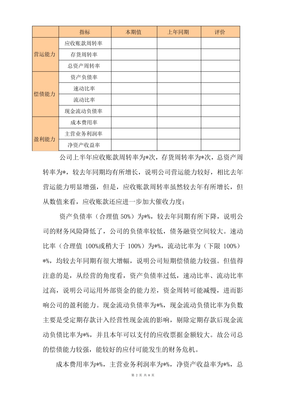季度经营情况分析报告_第2页