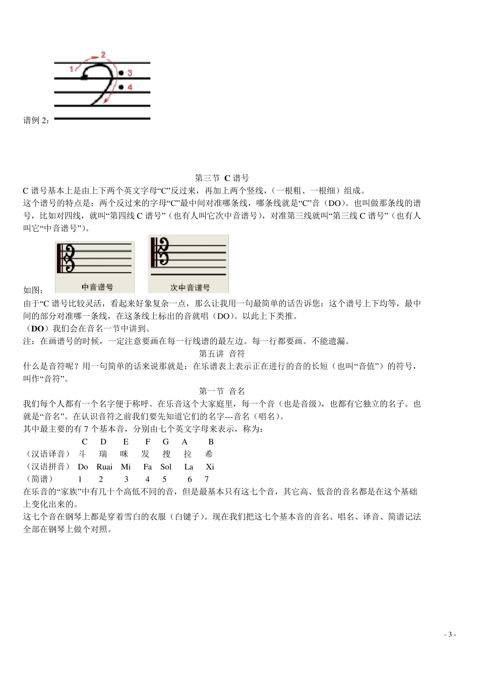 学习五线谱(初学者专用)_第3页