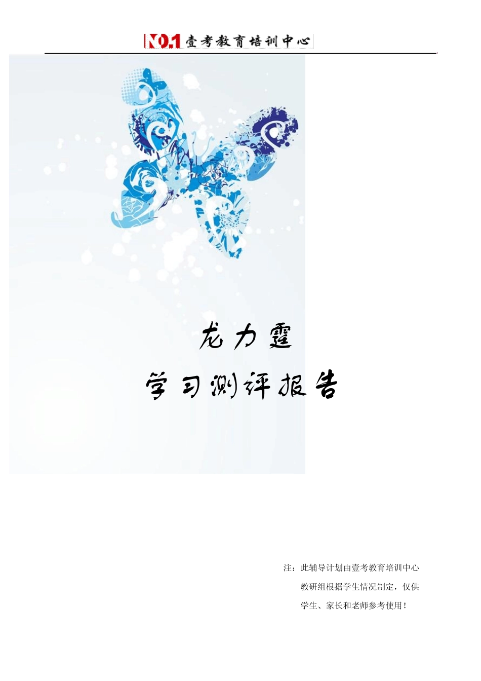 学习测评分析报告_第1页