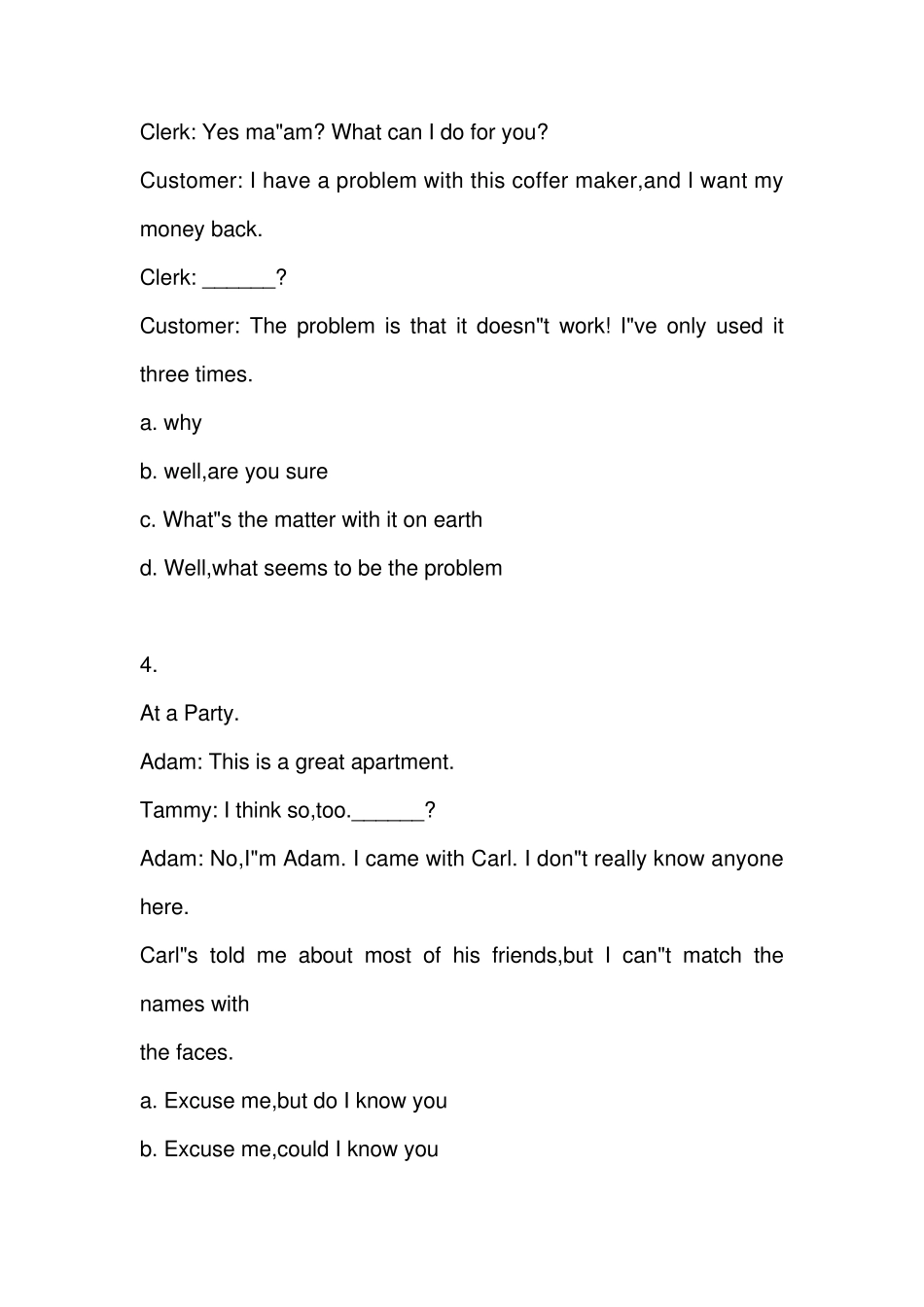 学位英语会话技能复习指导_第2页