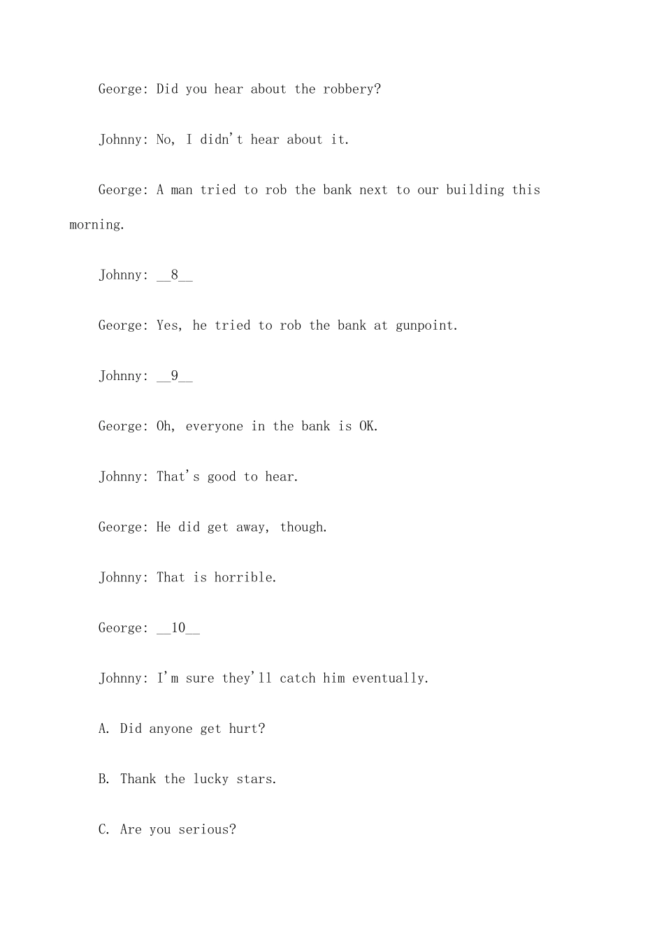 学位英语考试真题答案_第3页