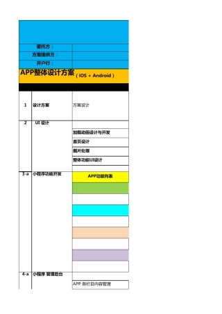 小程序开发报价单