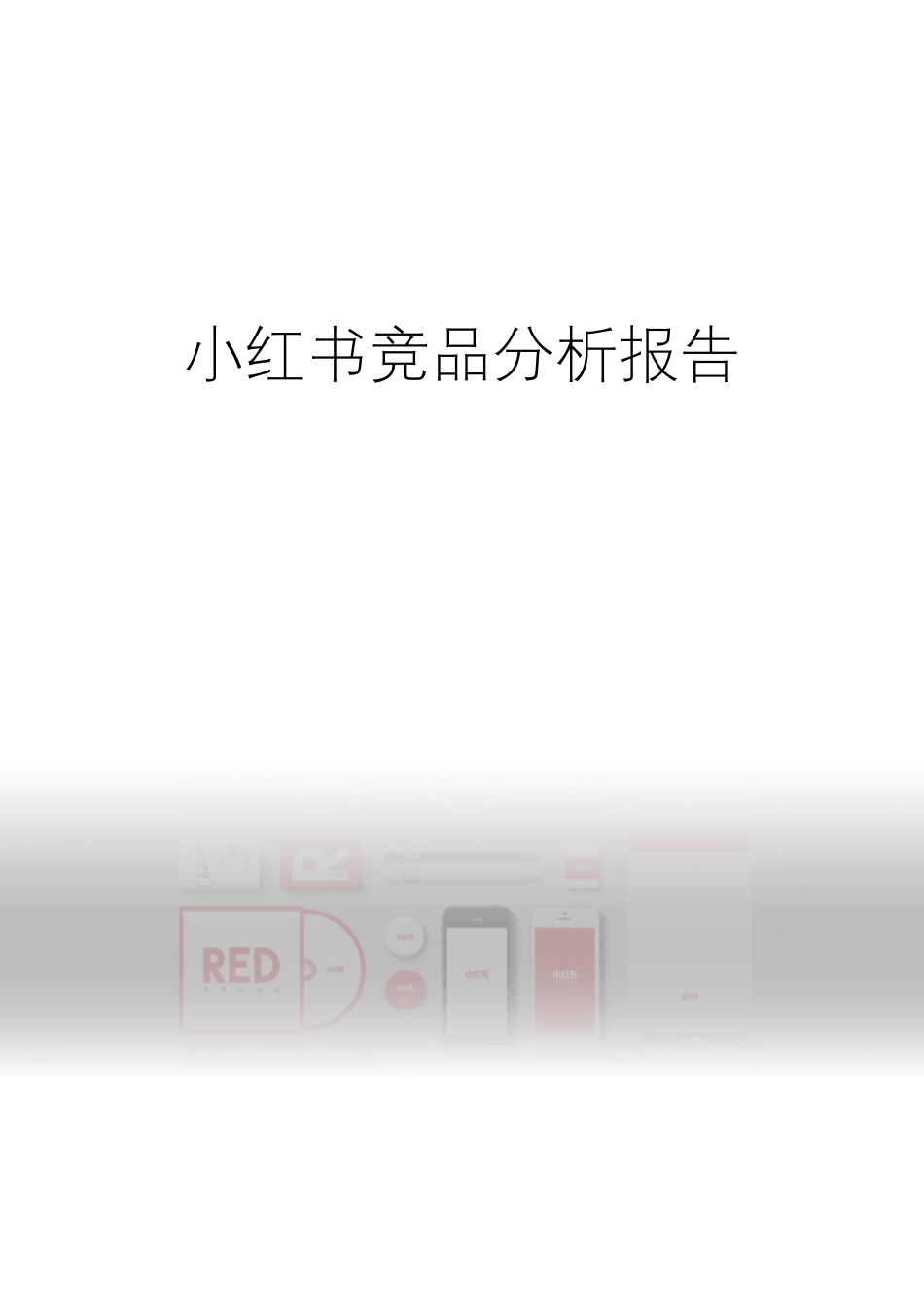 小红书市场竞品分析报告_第1页