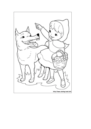 小红帽系列涂色