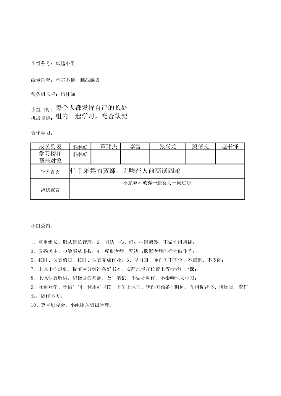 小组合作学习组名口号目标组训1.3_第2页