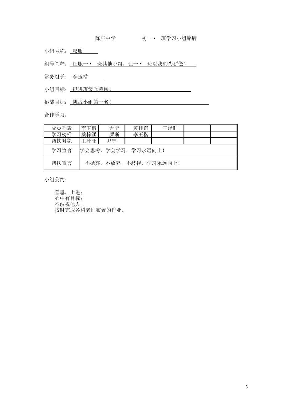 小组合作组名口号祖训牌牌1.2_第3页