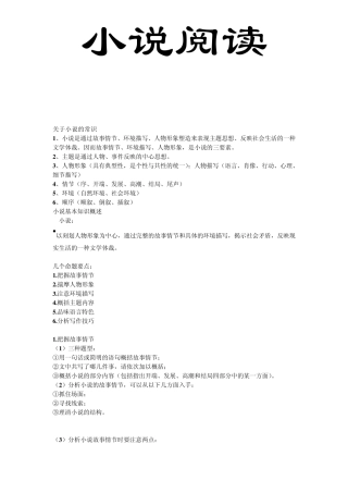 小说(上课使用)