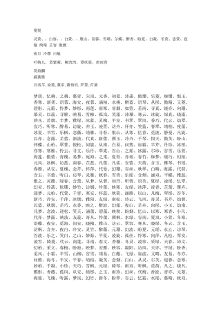 小说人物名字