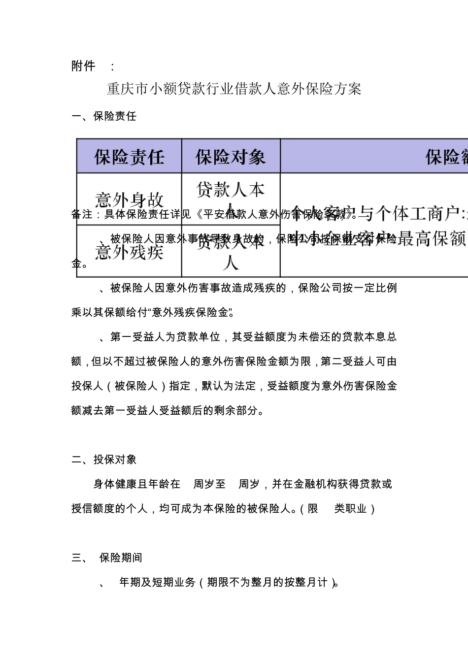 小贷行业借意险方案(11.08)_第1页