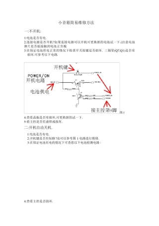 小音箱简易维修方法