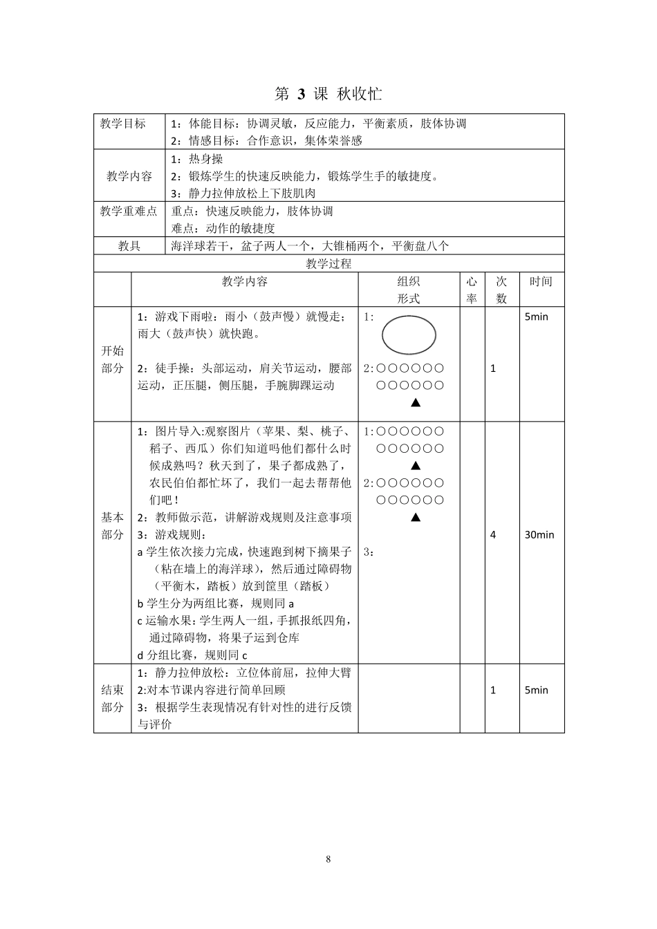 少儿体能训练教案_第3页