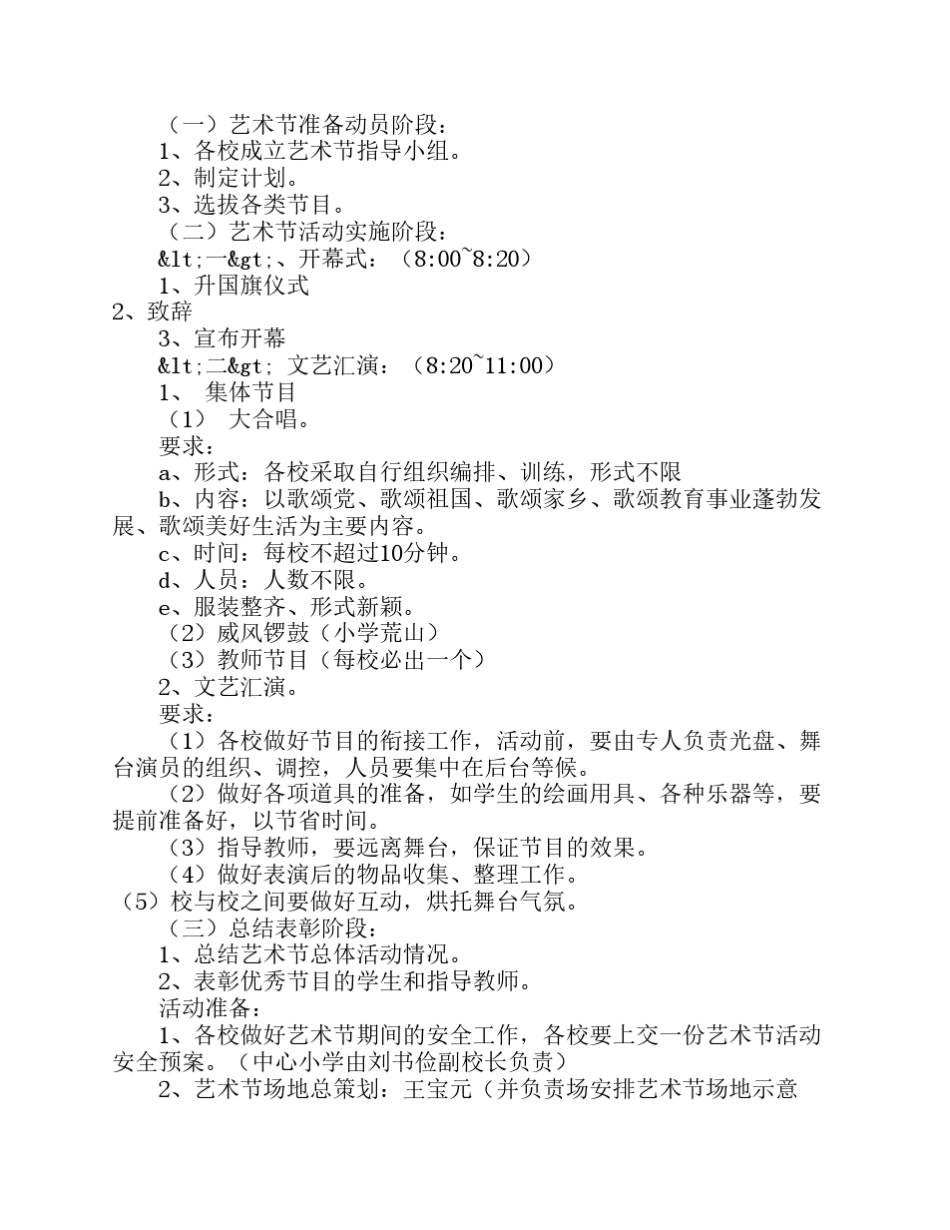 少儿艺术节活动方案(共8篇)_第2页
