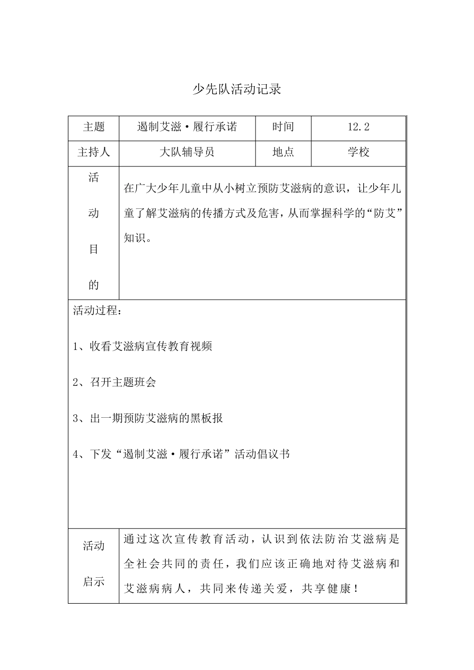 少先队活动记录表_第3页