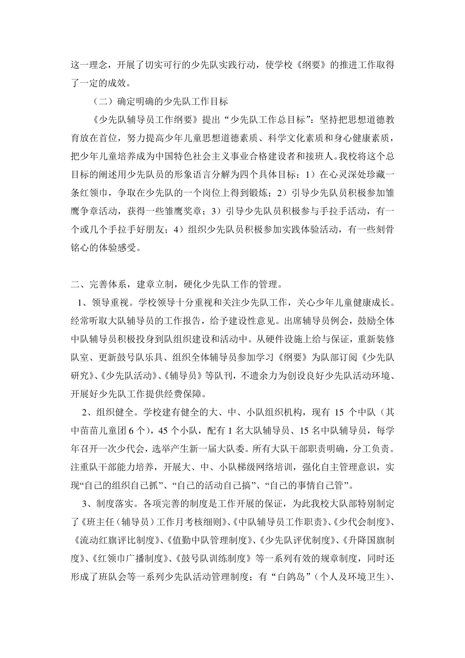 少先队督导自评报告_第2页