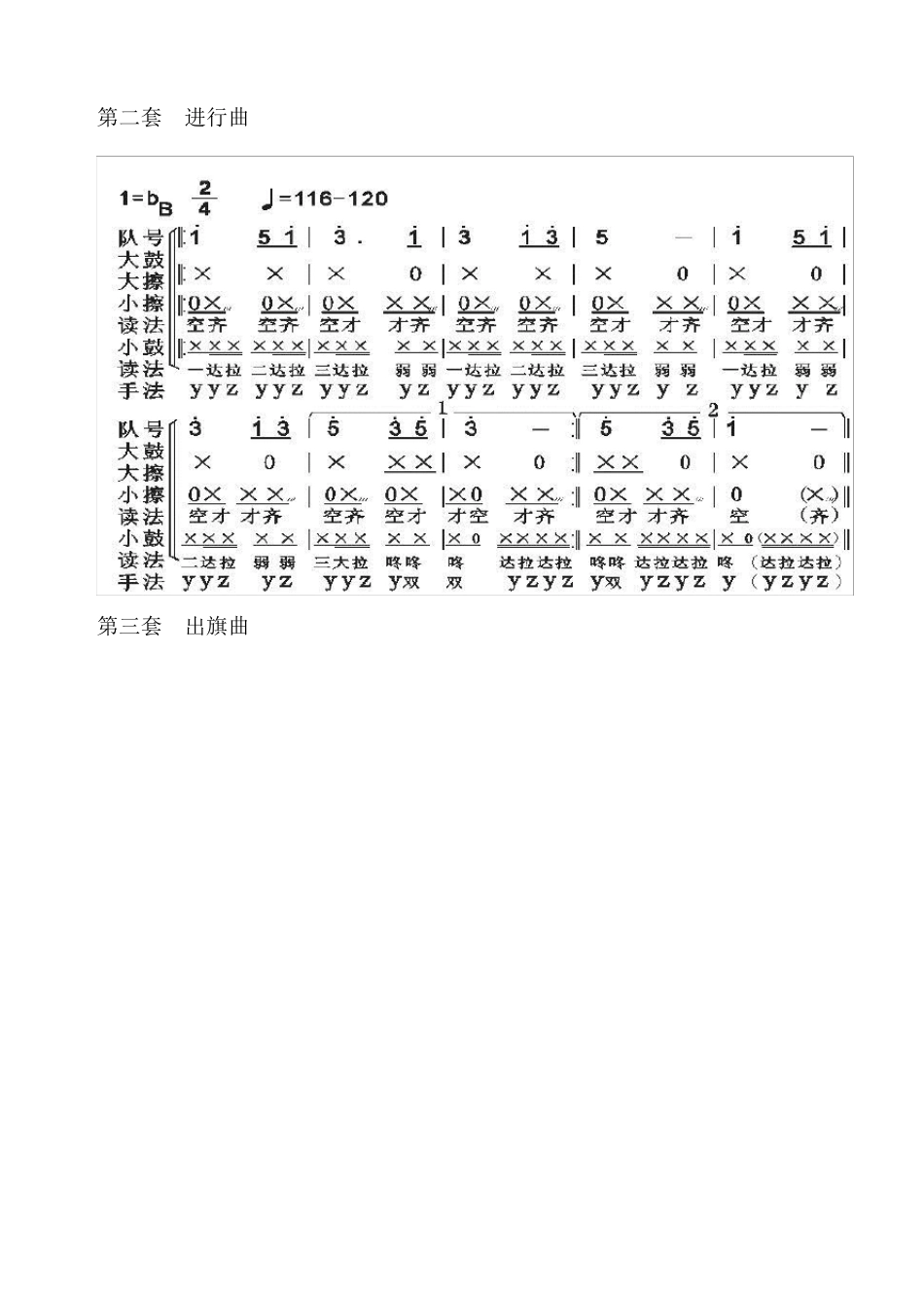 少先队鼓号队总谱(打印)20121001_第2页