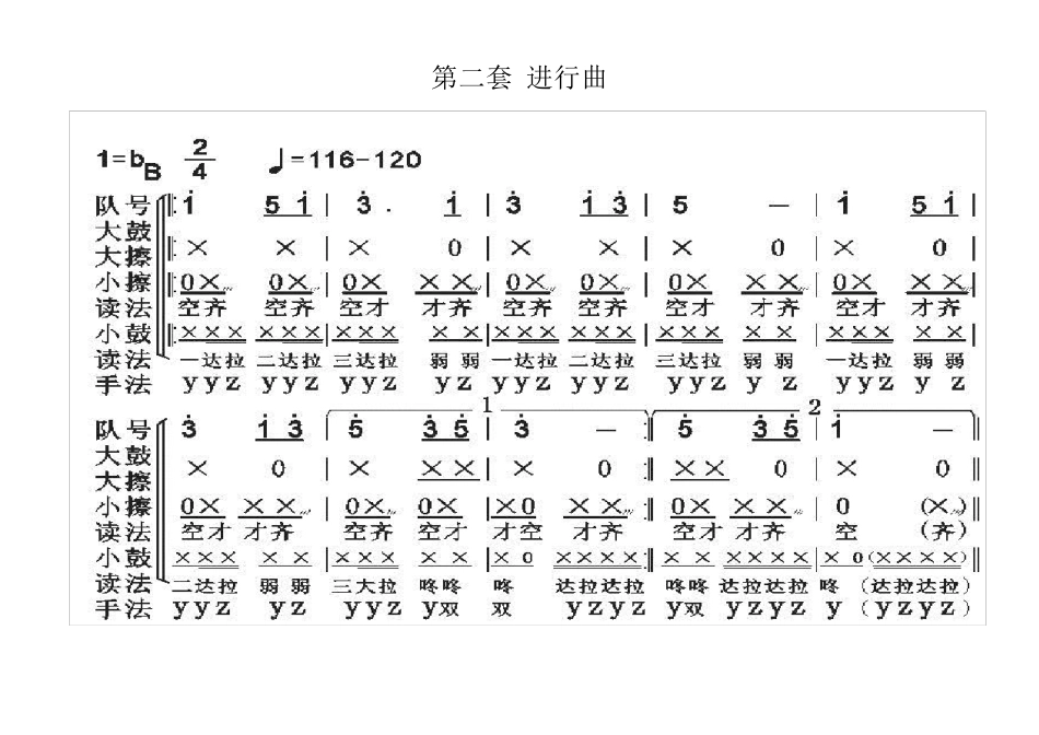 少先队鼓号队总谱_第3页