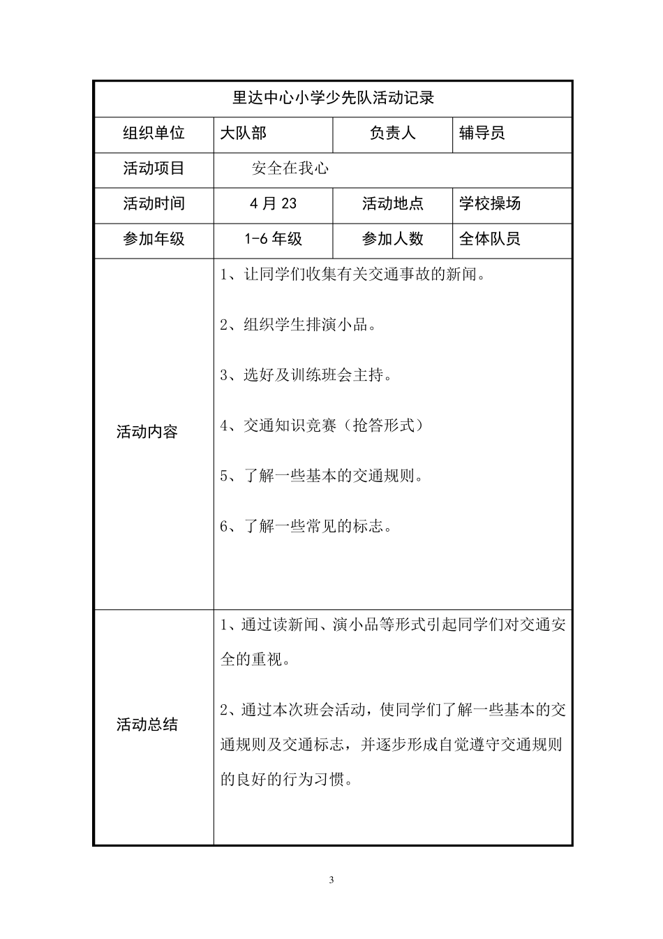 少队活动记录_第3页