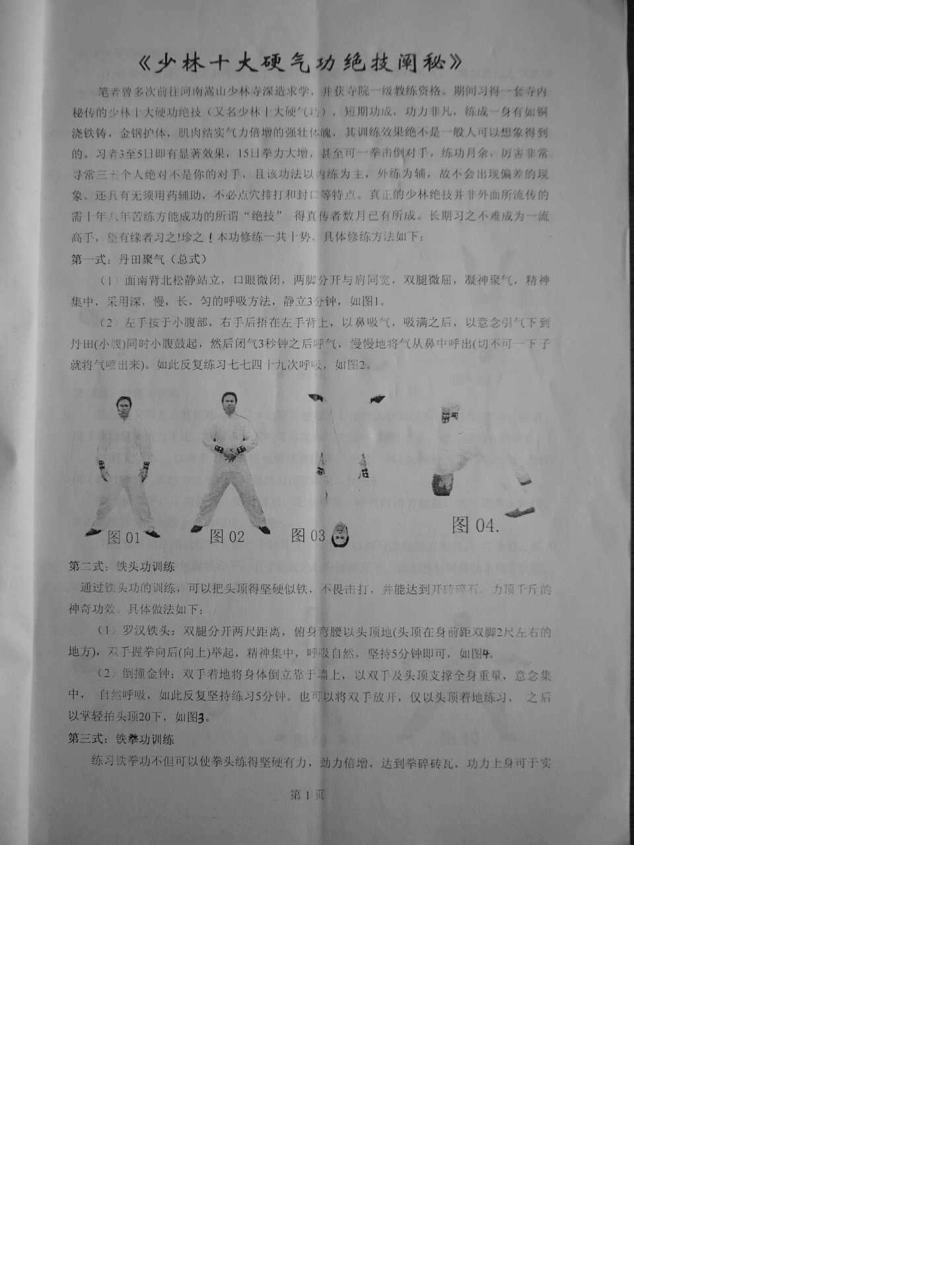 少林真传十大搏击硬气功自修教程_第3页