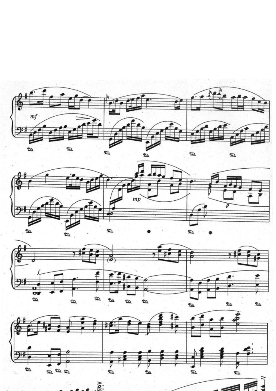 尹德本、蒋泓改编《梁祝》钢琴曲谱_第3页