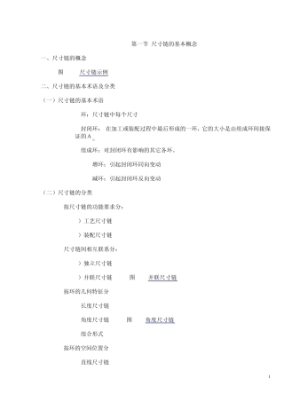 尺寸链的基本概念