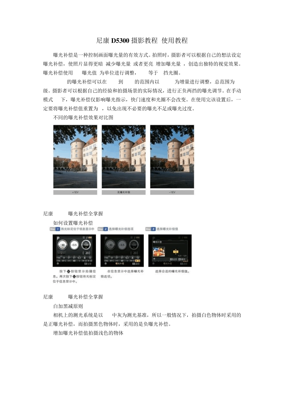 尼康D5300使用心得_第1页