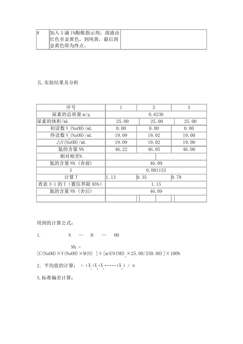 尿素中氮含量的测定_第3页