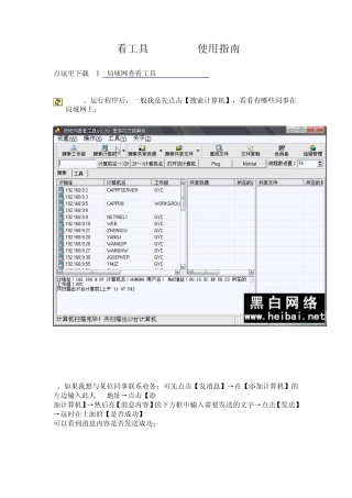 局域网查看工具(LanSee)使用指南