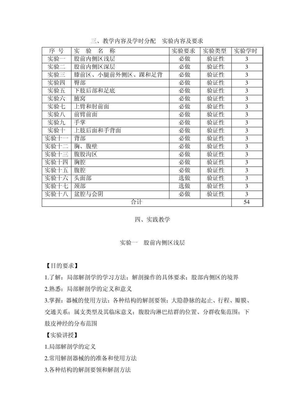 局部解剖学教学大纲_第2页