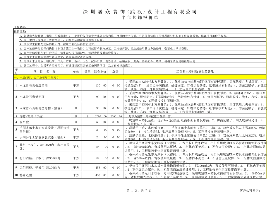居众装饰半包预算_第1页