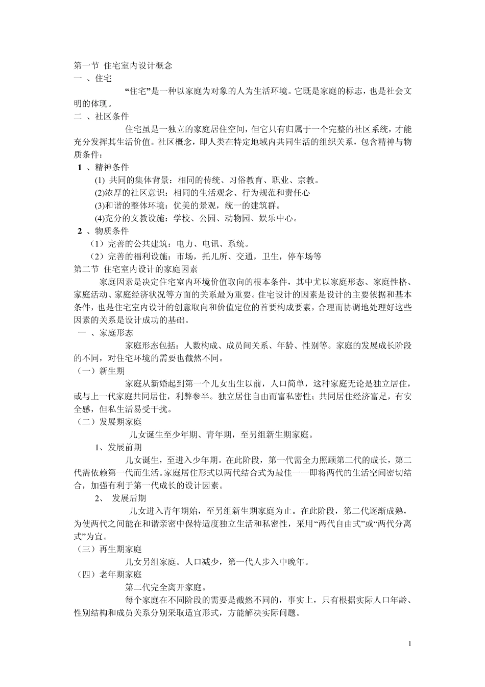 居住空间室内设计_第1页